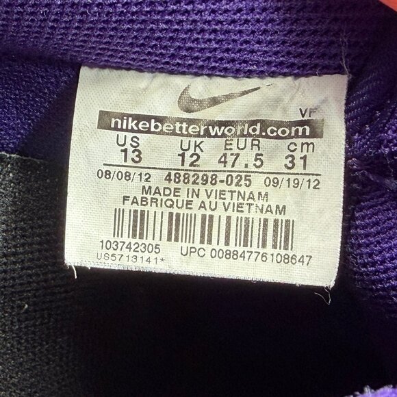 Nike Air Force 1 Low‎ Shoes Men\'s Size 13 Crackled Purple Black Athletic Retro main image 11